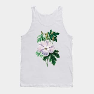 Painting rose, white, Purple hibiscus flower Tank Top